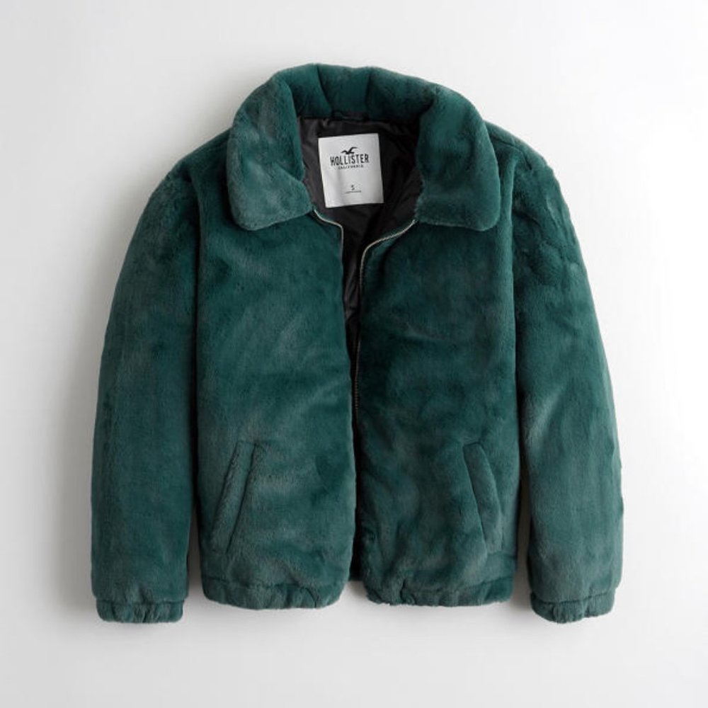 Hollister zip up Fluffy Jacket